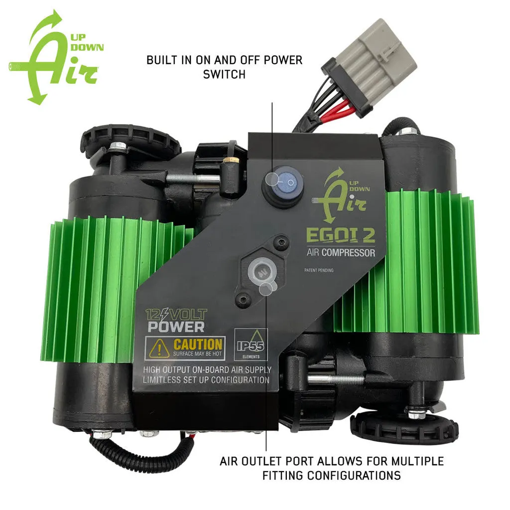 Overland Vehicle Systems EGOI Permanent On Board Dual Motor Air Compressor System 6.1 CFM