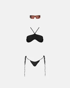 Pack Basics Swimwear Strapless Top & Panty Black   UG Sunglasses Turtoise/Red Pack Basics Swimwear Strapless Top & Panty Black   UG Sunglasses Turtoise/Red
