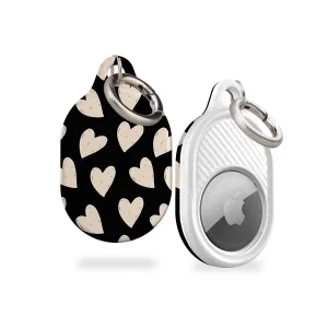 Painted Hearts AirTag Holder