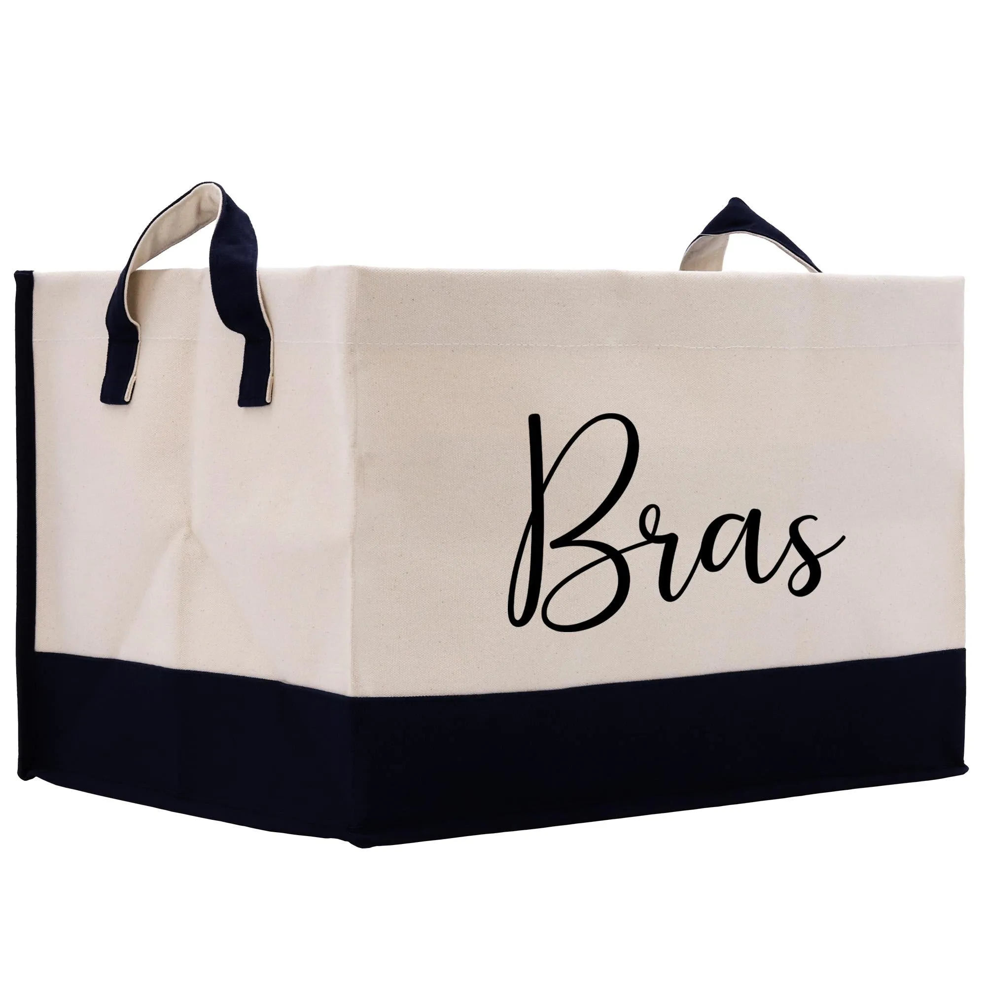 Personalized Storage Canvas Basket Bras Towel Storage Kids Toy Storage Cloth Storage Storage Bin Storage Tubs Mudroom Storage (PSB1011)