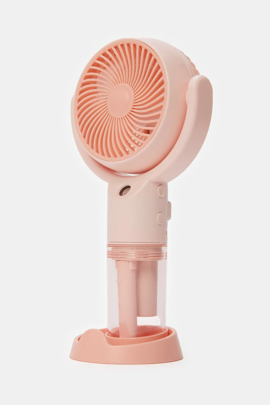 Pink Plain Handheld Misting Fan
