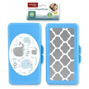 PLAYTEX BABY Wipes Travel Case 2pk Assorted:  Playtex 2-pack wipes travel cases hardcase construction snap closure - PL81007