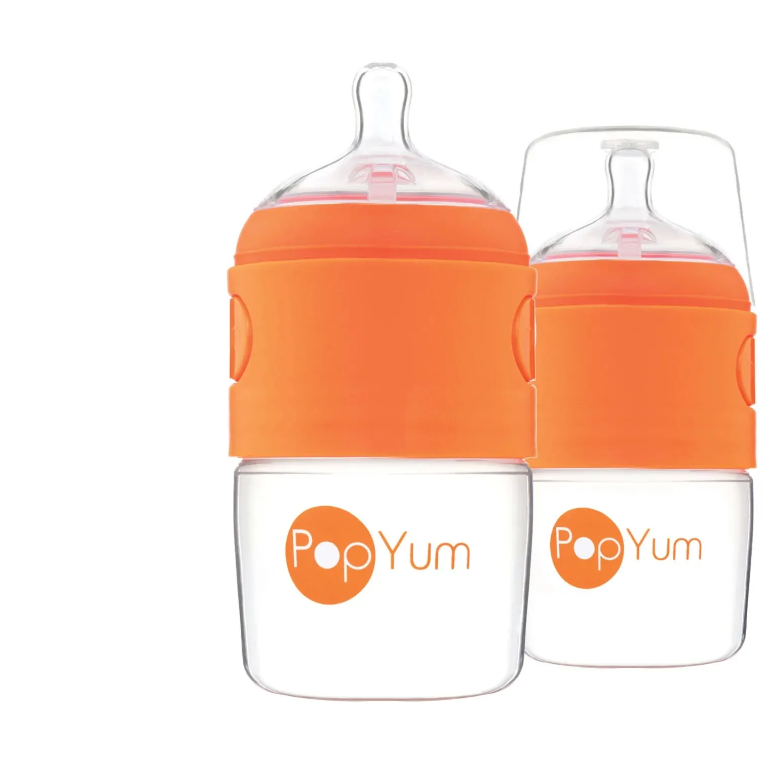 Pop Yum 5 oz Baby Bottle Orange