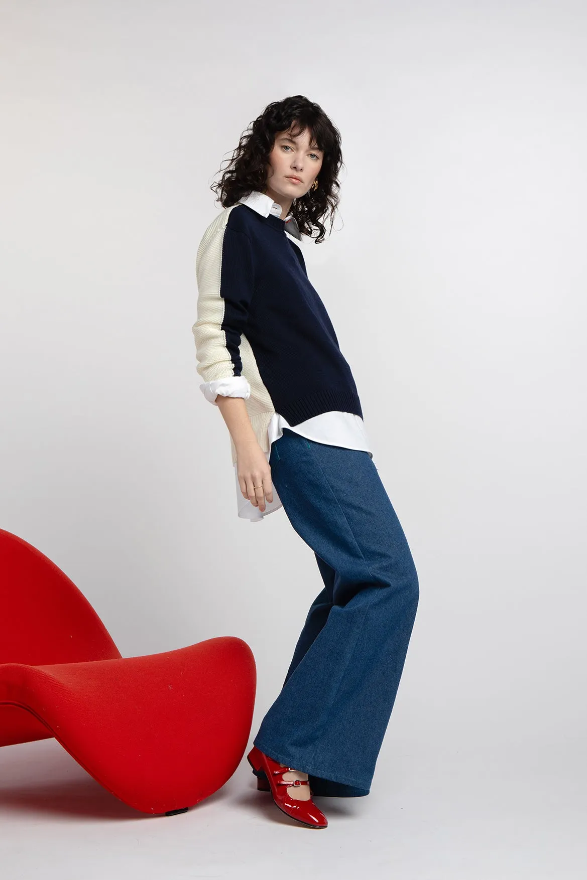 Pull Jean-Pierre marine