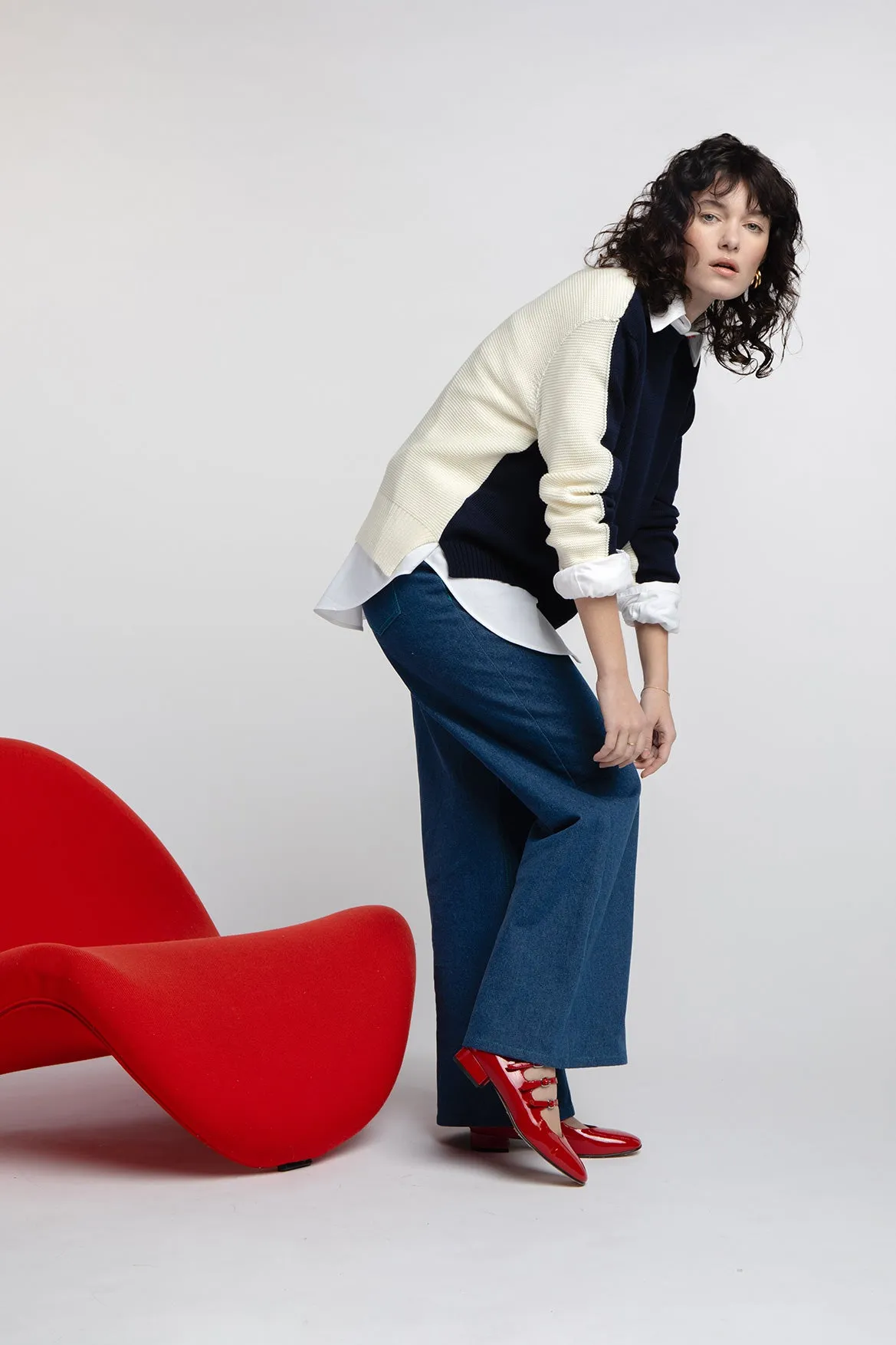 Pull Jean-Pierre marine