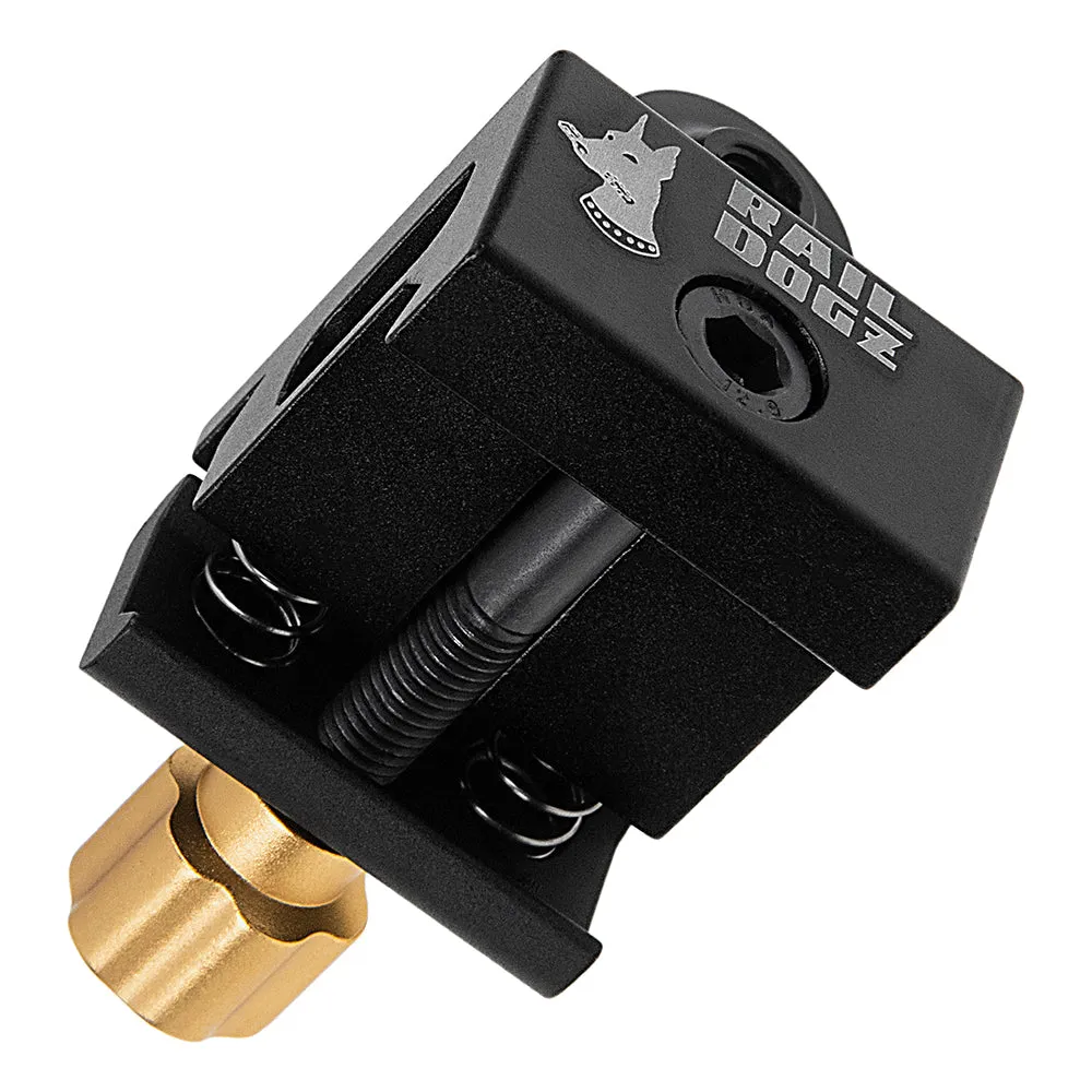 RAIL DOGZ 3-Prong Rail Mount Compatible with GoPro HERO 2-Prong System - All Metal Mount for Picatinny 1913 Rail Integration System