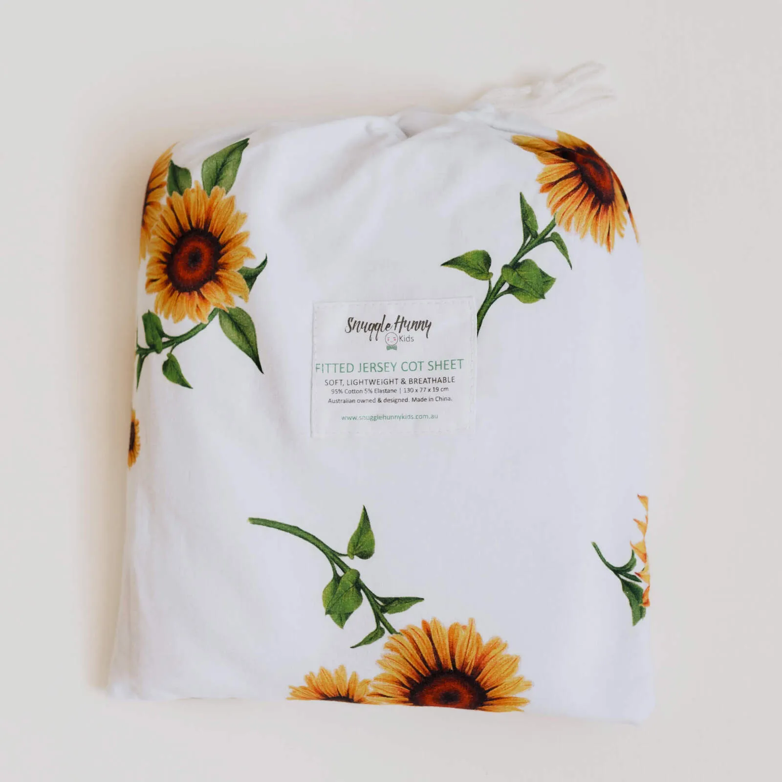 Snuggle Hunny Kids | Sunflower | Fitted Cot Sheet