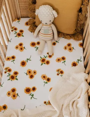 Snuggle Hunny Kids | Sunflower | Fitted Cot Sheet Snuggle Hunny Kids | Sunflower | Fitted Cot Sheet