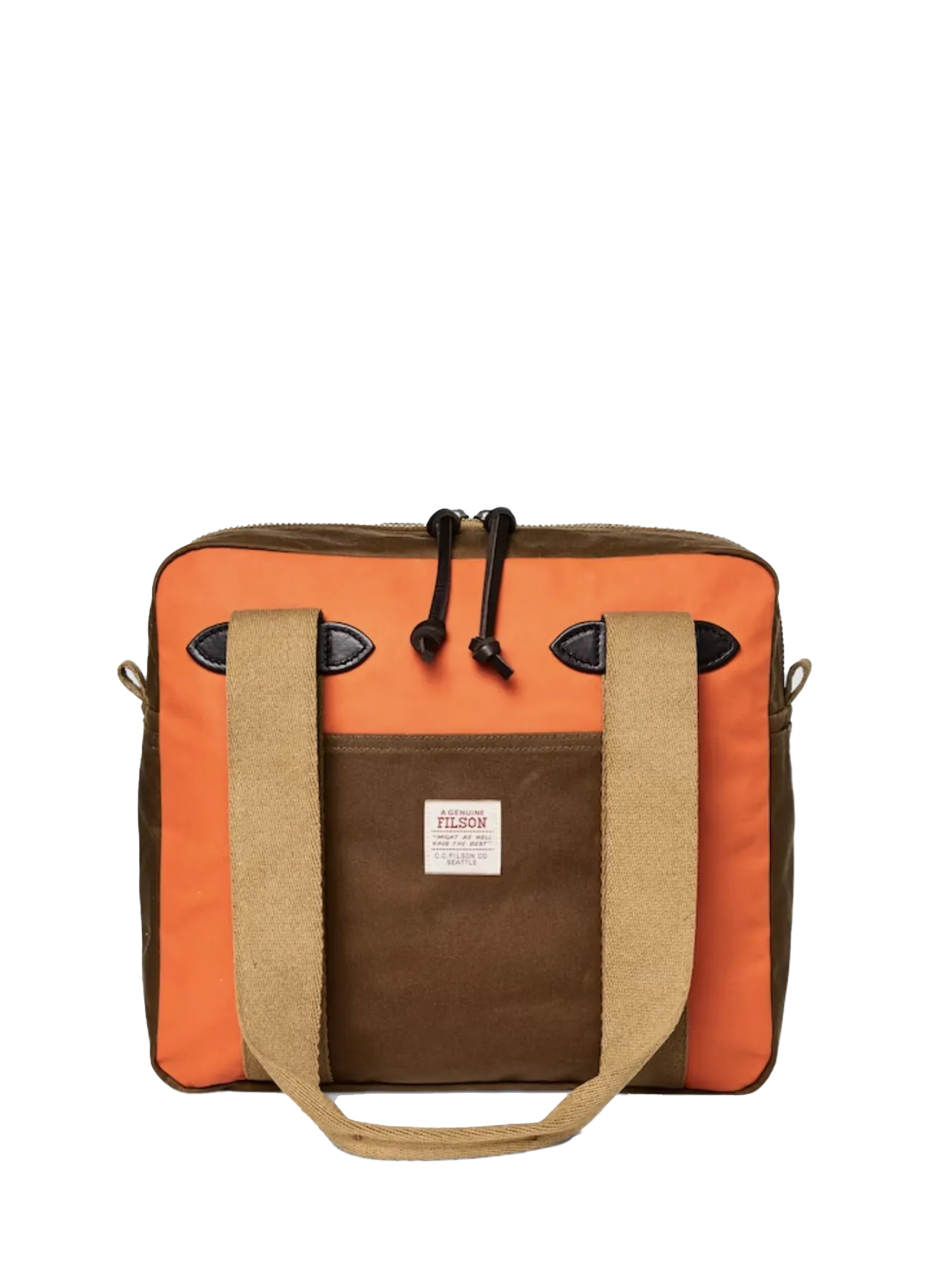 Tin Cloth Tote Bag w/ Zipper