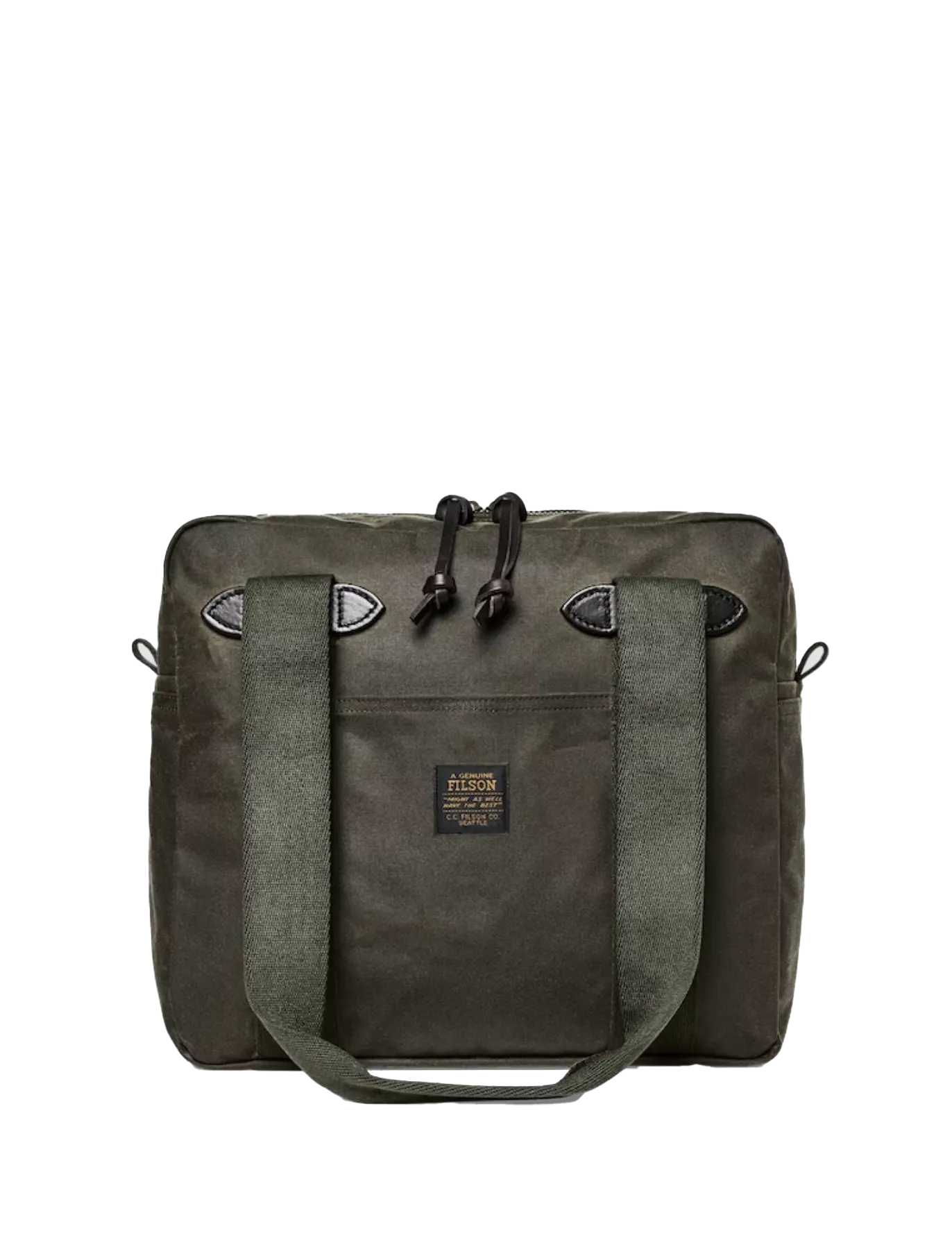 Tin Cloth Tote Bag w/ Zipper