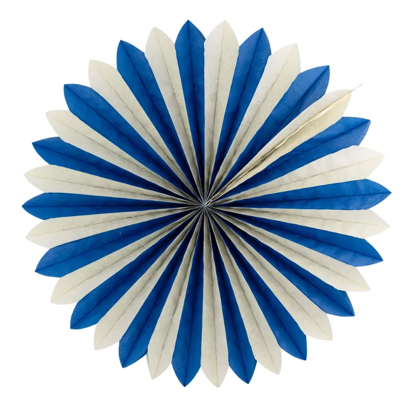 Tissue Party Fans in Red/White/Blue - Set of 3