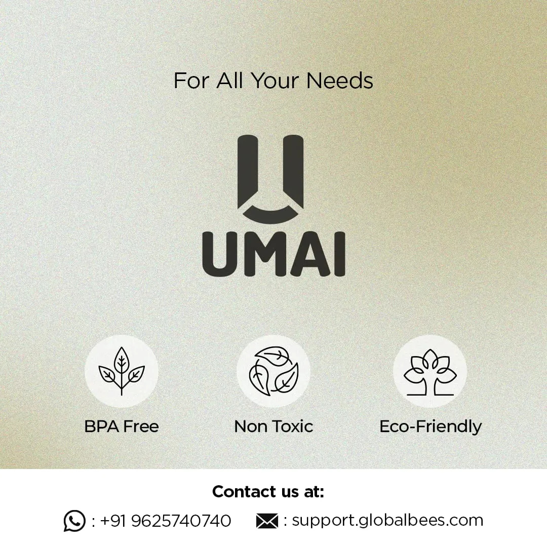 UMAI Office Desk Essentials Combo - Insulated Stainless Steel Bottle 1L and Keyboard Wrist Pad | Office Table Accessories | Office Accessories | Office Products