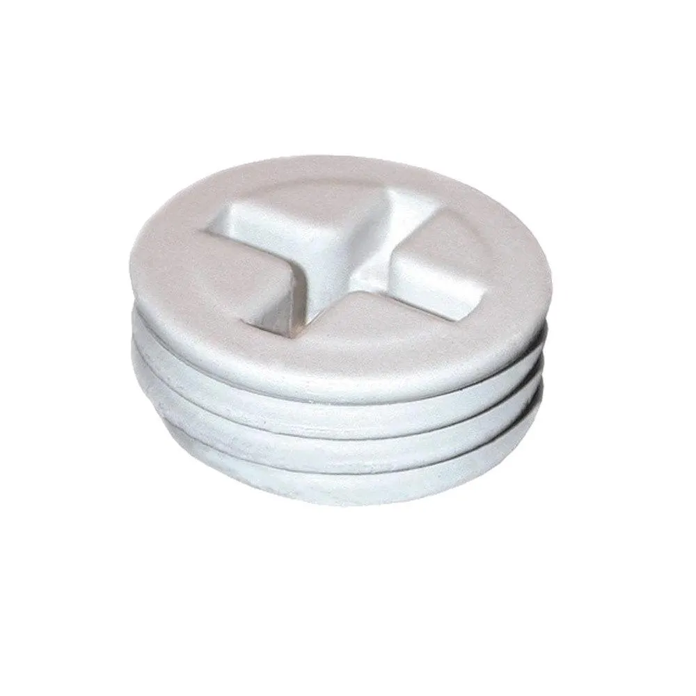 Weatherproof 1/2 Inch Close-up Plug Black Finish