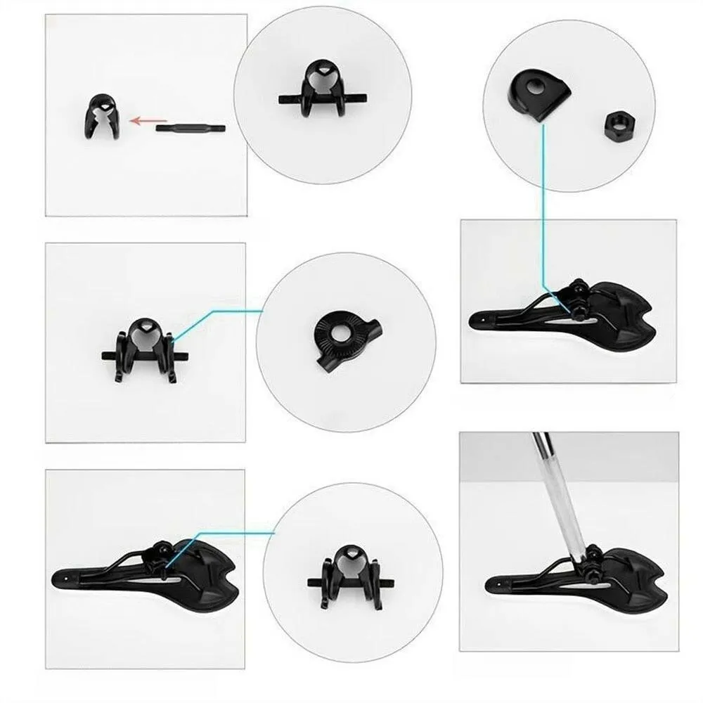 ZHIQIU Imitation Carbon Fiber Leather Bicycle Saddles Cycling Bike Seat Cushion Suitable for MTB,Road, Fixed Gear Bike
