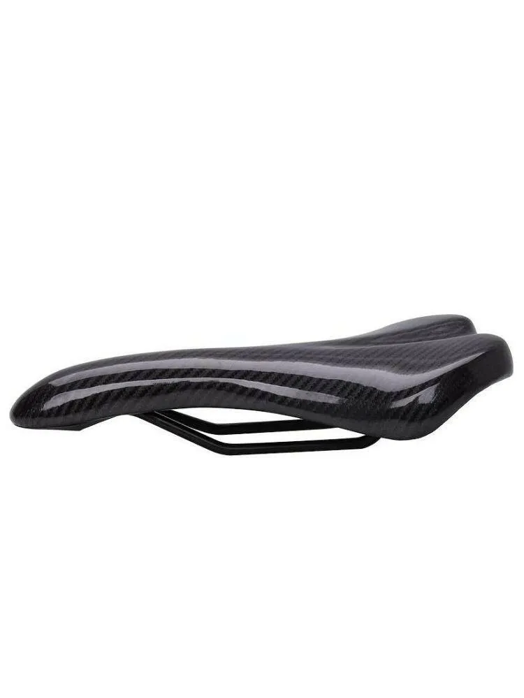ZHIQIU Imitation Carbon Fiber Leather Bicycle Saddles Cycling Bike Seat Cushion Suitable for MTB,Road, Fixed Gear Bike